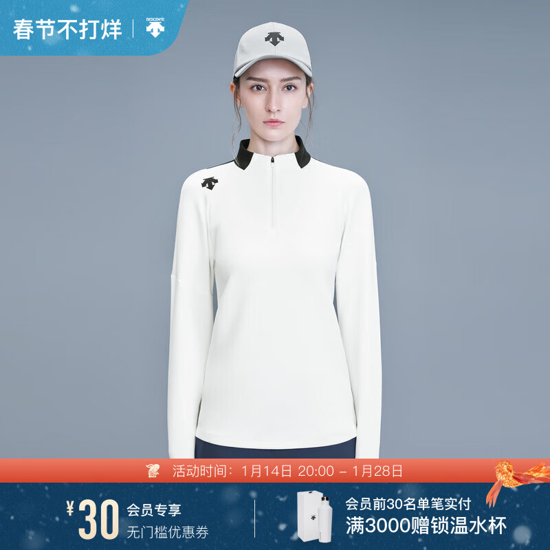 迪桑特（DESCENTE） 高尔夫 GOLF系列 女子长袖T恤 G133WCNL06 WT-白色 XL