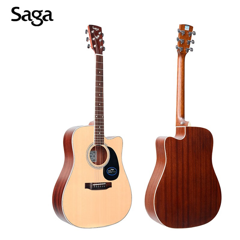 萨伽SAGA吉他初学者民谣木吉他sf600sf700单板面单吉他男生女生儿童入门值得买吗？使用体验！