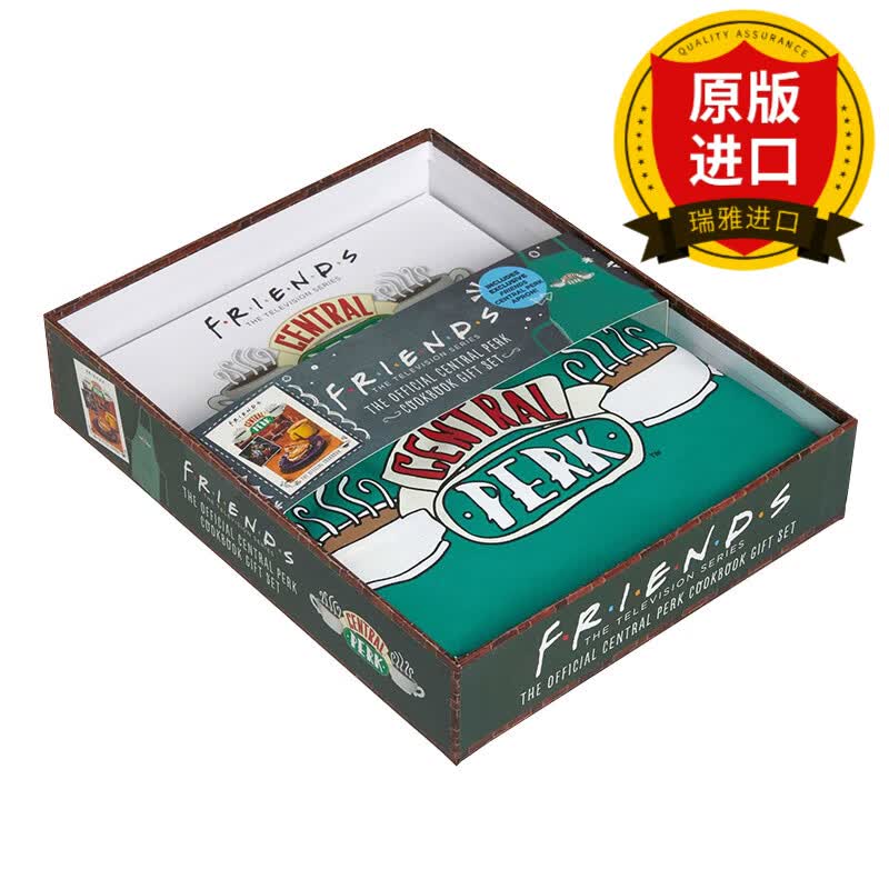 英文原版 Friends The Official Central Perk Cookbook Gift Set 老友记 中央咖啡馆官方烹饪书礼品套装 英文版 进口英语书籍 精装