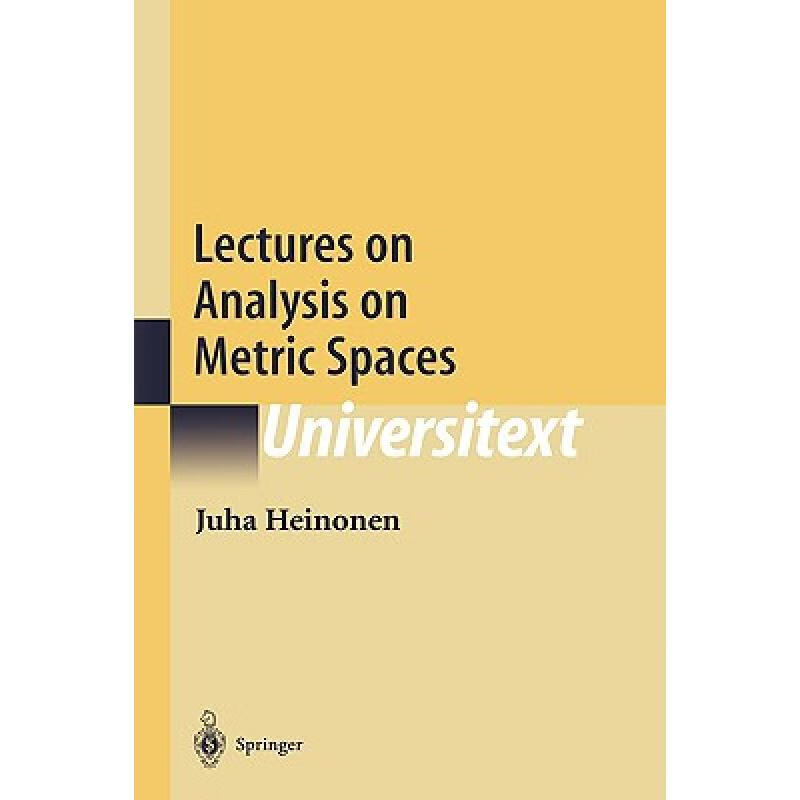预订 Lectures on Analysis on Metric Spaces