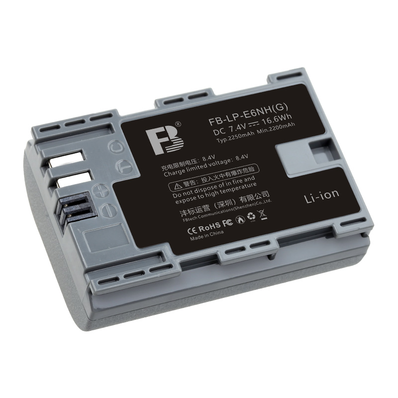 沣标(fb)lp-e6nh佳能eos r5 r6微单反相机专用锂电池90d 80d 70d 60d