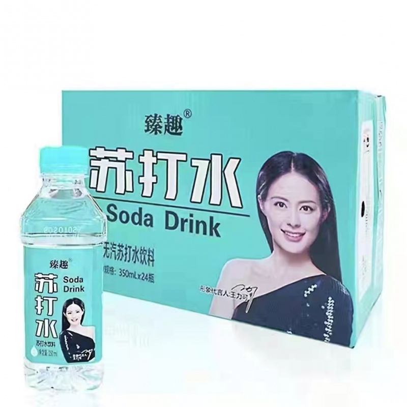 臻趣苏打水350ml*24瓶弱碱性无汽饮料整箱 臻趣苏打水350mlx24瓶 整箱