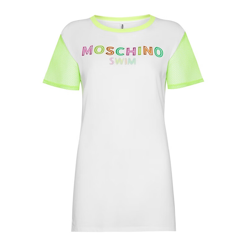 莫斯奇诺(moschino) ss21 女士彩色字母logo宽松百搭短袖t恤 a 1903