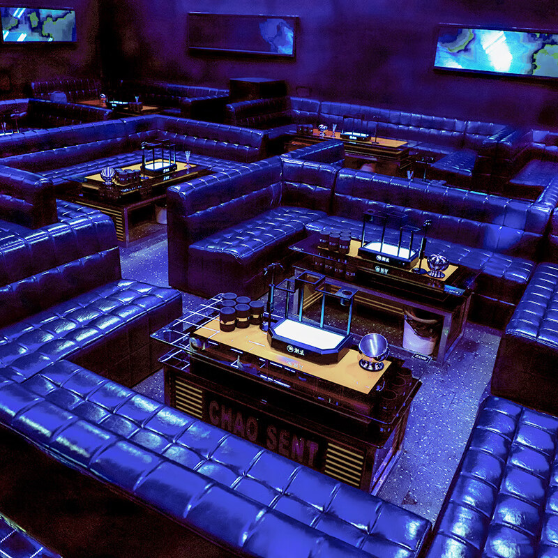 艺茂ktv茶几发光桌子酒吧散台桌子清吧夜场会所沙发卡座酒吧卡座沙发