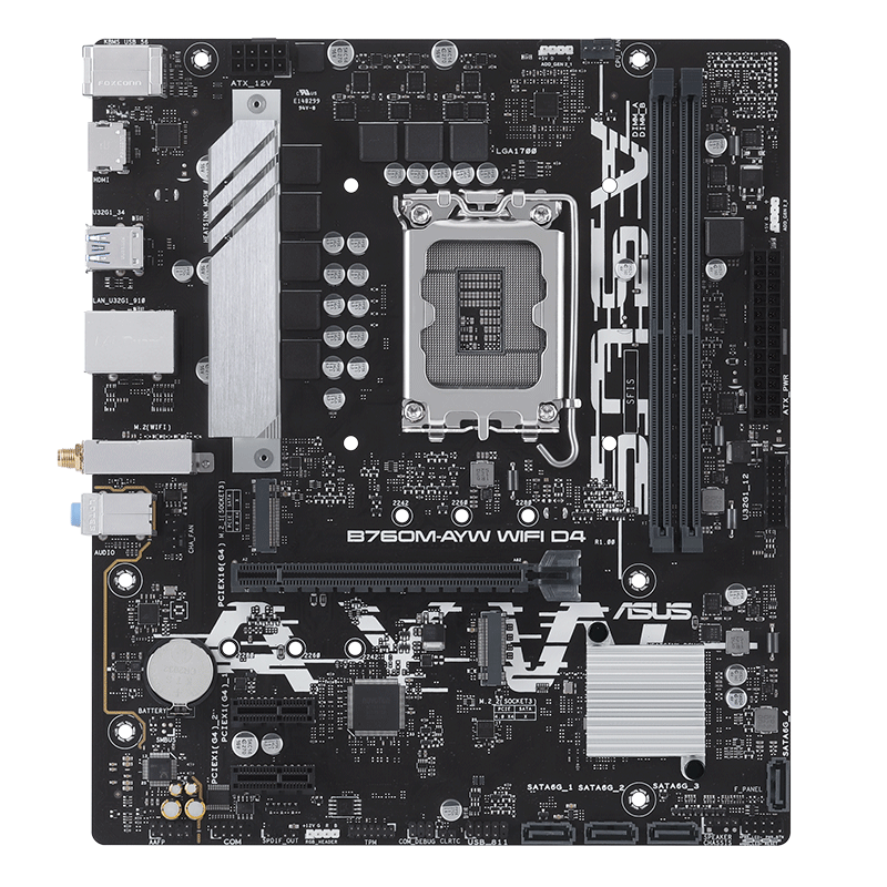 ASUS 华硕 B760M-AYW WIFI D4 MATX主板