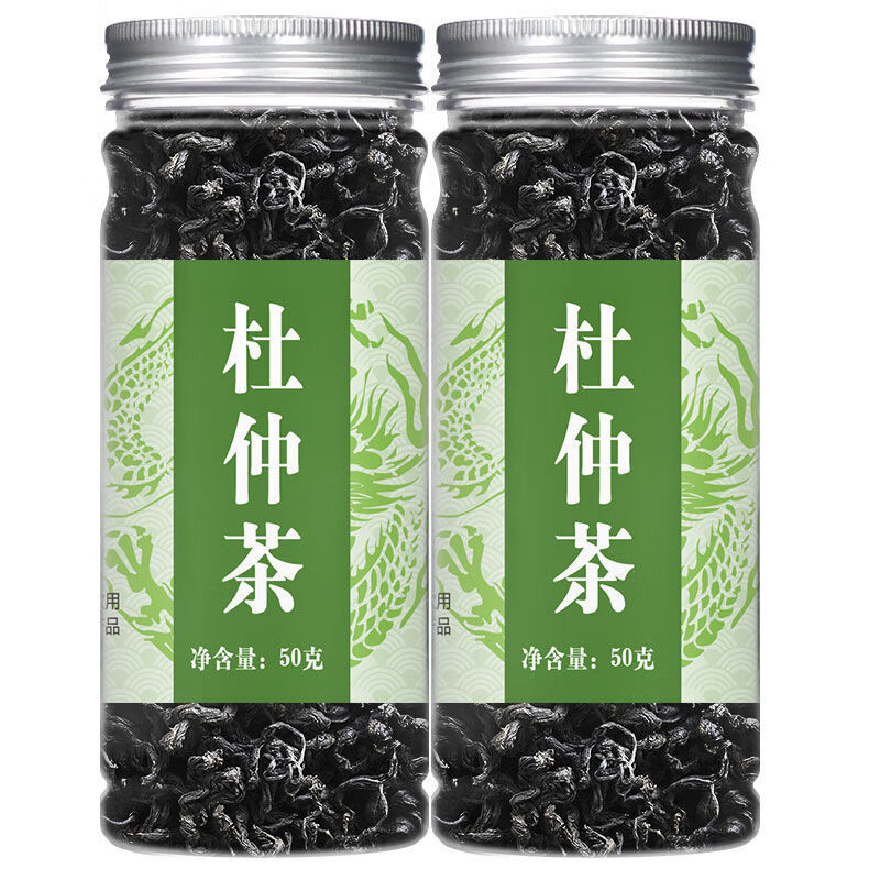 杜仲茶张家界特产野生嫩叶杜仲叶茶25g-500g另售绞股蓝霜桑叶茶沁溪 嫩叶杜仲茶：【2罐装100克】