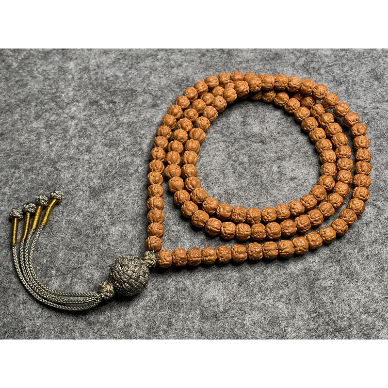 原桩矮桩南瓜桩佛手三日红小金刚佛珠念珠108手串手持十八子 6.5mm