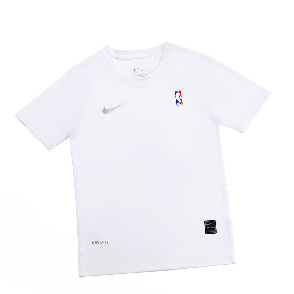 NK NASA美式紧身衣短袖足球训练服打底运动背心篮球修身健身上衣速干透气 116-NK紧身衣 白色背心 3XL 身高180-190体重170-190斤