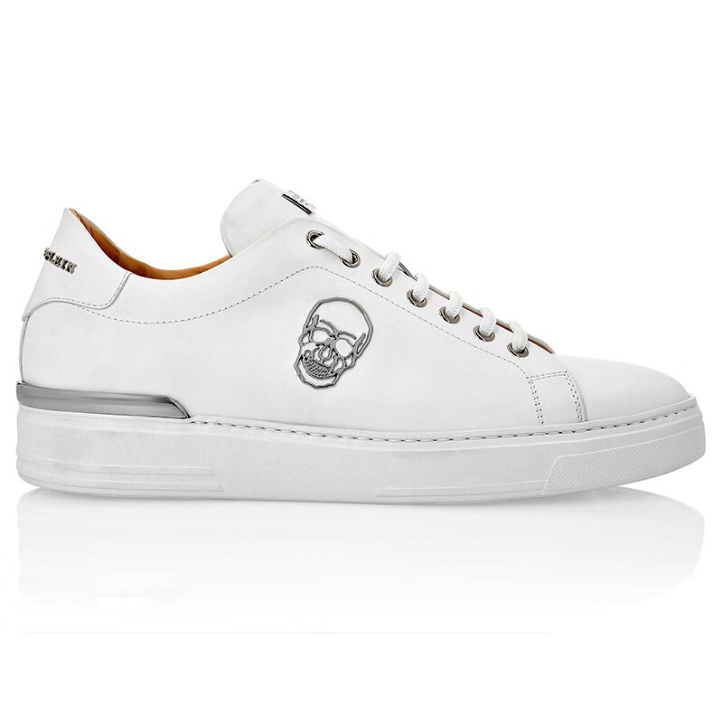 普兰(philipp plein)男鞋 男士牛皮骷髅徽标板鞋休闲运动鞋 paas msc