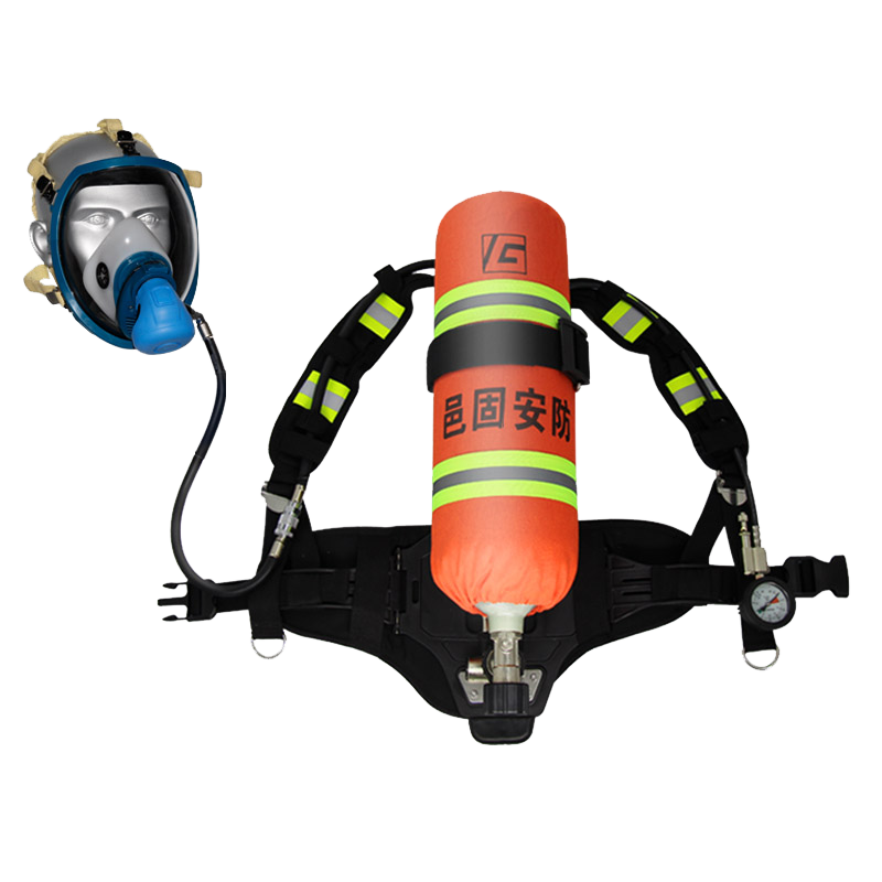 邑固（Yigu)正壓式空氣呼吸器RHZKF6.8/30一套正壓式呼吸防護(hù)全面罩 6.8L碳纖維氣瓶整套（帶氣）