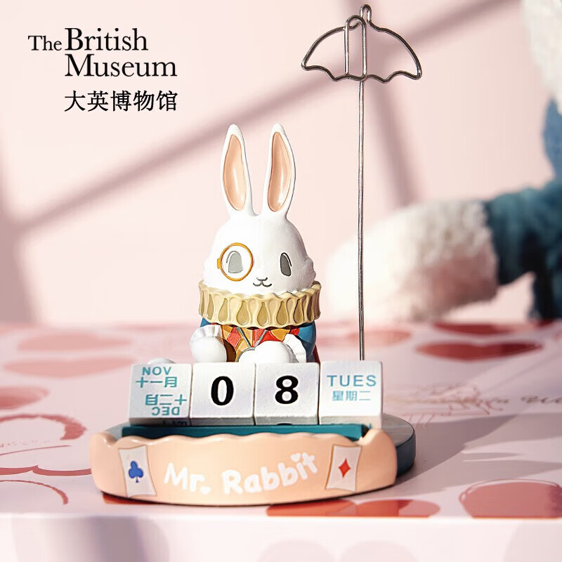 大英博物馆爱丽丝漫游奇境怀表兔日历便签夹小摆件生日送女友生日礼物属于什么档次？