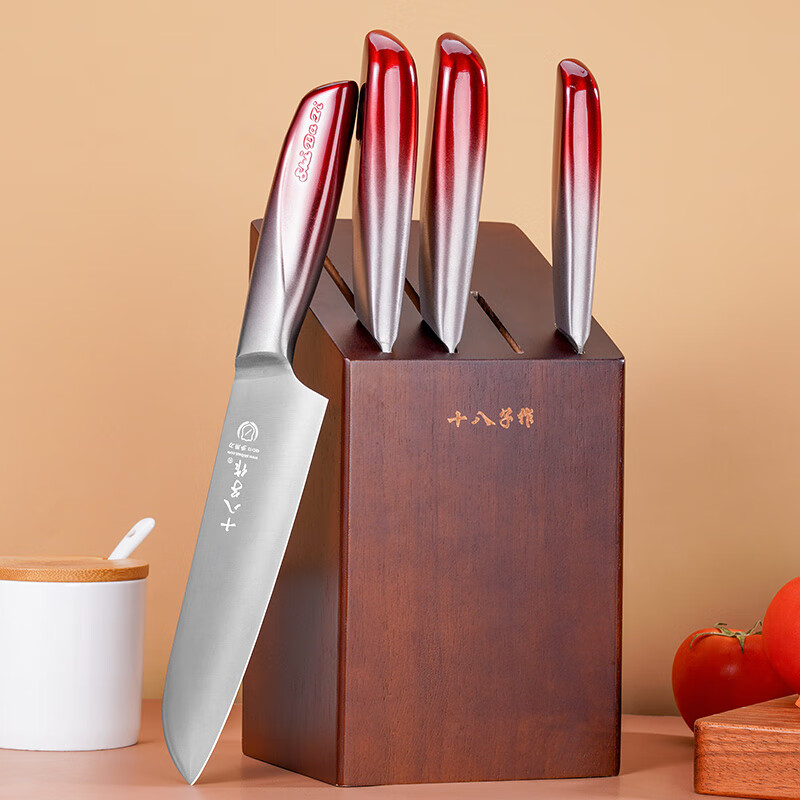 十八子作 家用刀具套装 盈彩菜刀五件套刀ASL1703-5怎么看?
