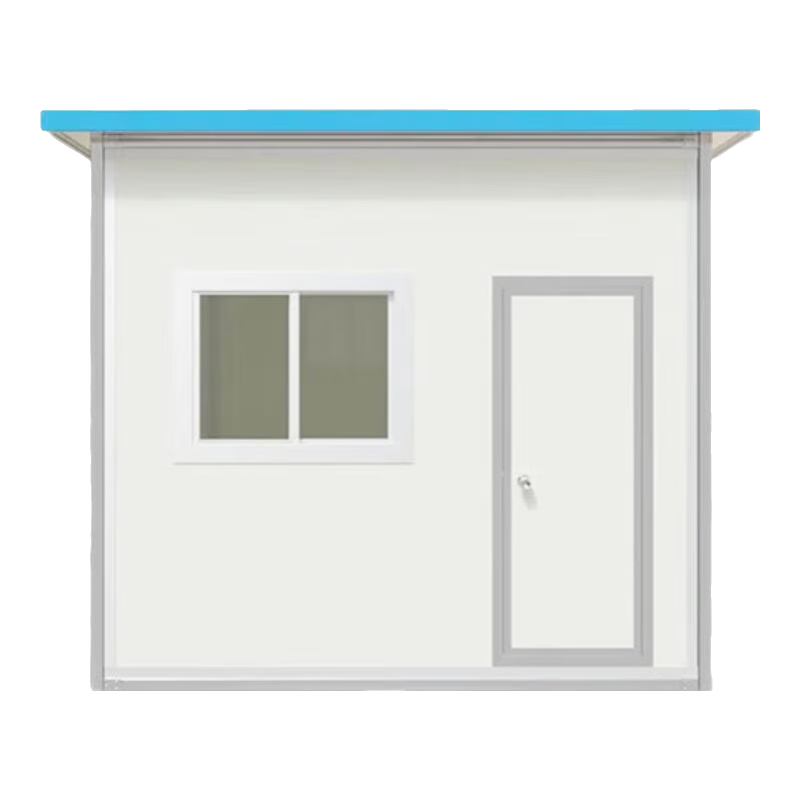 都格戶外彩鋼活動板房集裝箱廠房工地倉庫臨建移動崗亭房夾芯板活動房 3.0M_2.0_2.6M(含一門一窗)