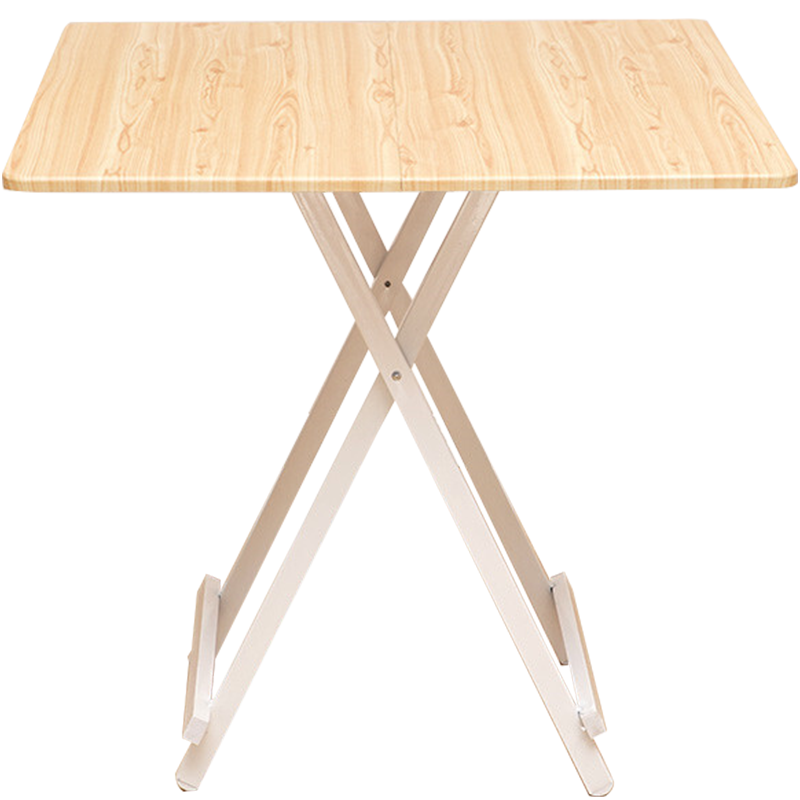 非洲鹰折叠桌子餐桌家用简易小户型长方形吃饭桌便携式户外摆摊长条桌 深木纹（黑色支架）60*100厘米