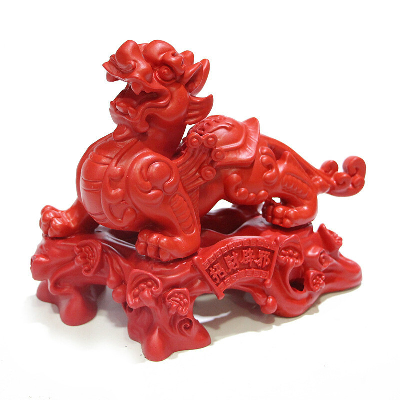 朱砂貔貅摆件一对 招财办公家居店铺工艺品 图片色