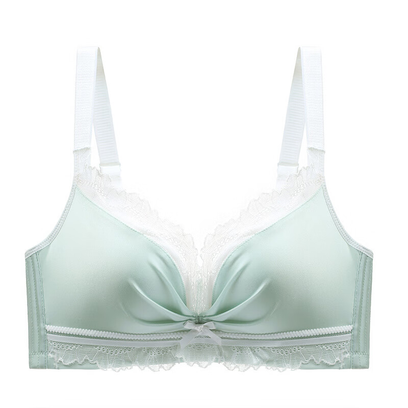 ying)新款温感变色无钢圈文胸罩聚拢日韩少女内衣 清新绿 32/70ab通杯