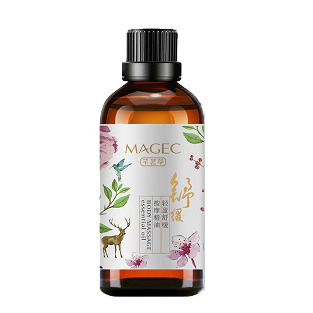 韩泊莉芊茗草艾草生姜薰衣草玫瑰精油 美容院刮痧开背身体spa按摩精油