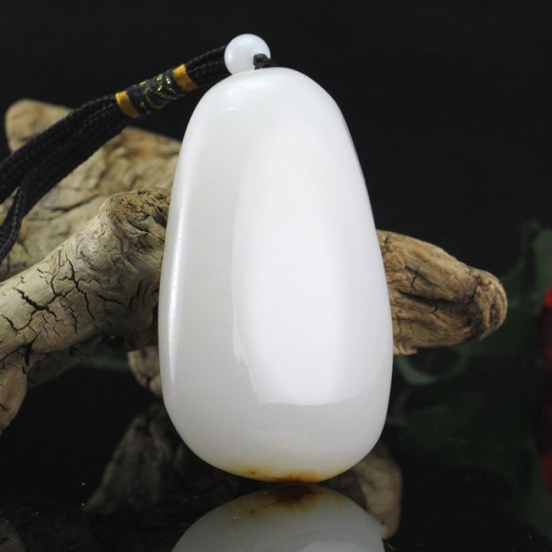 玉手把件 和田玉籽料羊脂白玉原石手把件 老坑料羊脂玉籽料原石把件