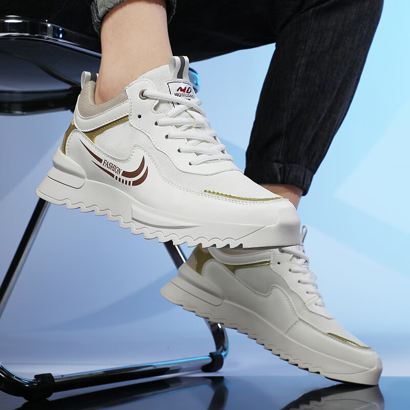 思圭小个子隐形内增高鞋10cm男鞋6cm8cm春季运动休闲鞋男系带增高鞋子