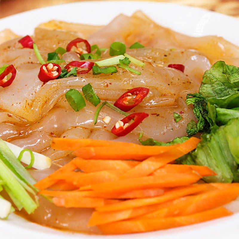 东北大妈大拉皮凉拌粉皮特产凉皮凉粉鲜湿即食水晶土豆粉批发 10袋