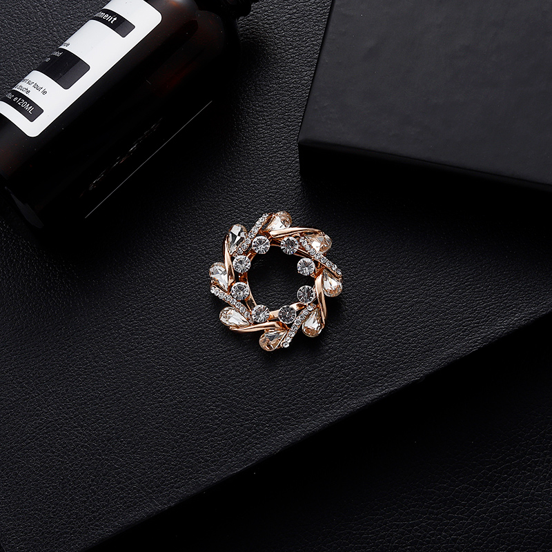 siccsaee 韩版衣角打结扣衣服扣环装饰夹t恤下摆创意百搭胸针丝巾扣女