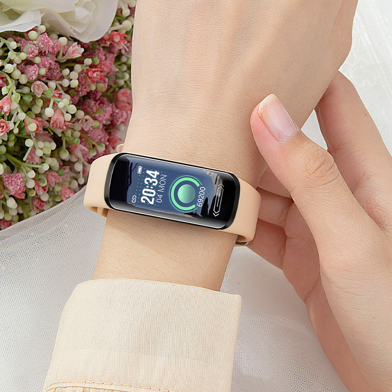 华为机通用彩屏智能手环情人节生日礼物监测心率量血压男女情侣多功能