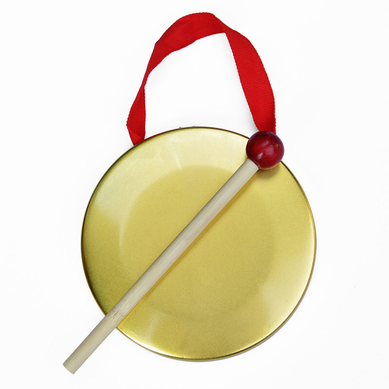 贤怀达铜锣鼓镲三句半道具打击乐器儿童幼儿园宝宝周岁抓周 12cm 直径