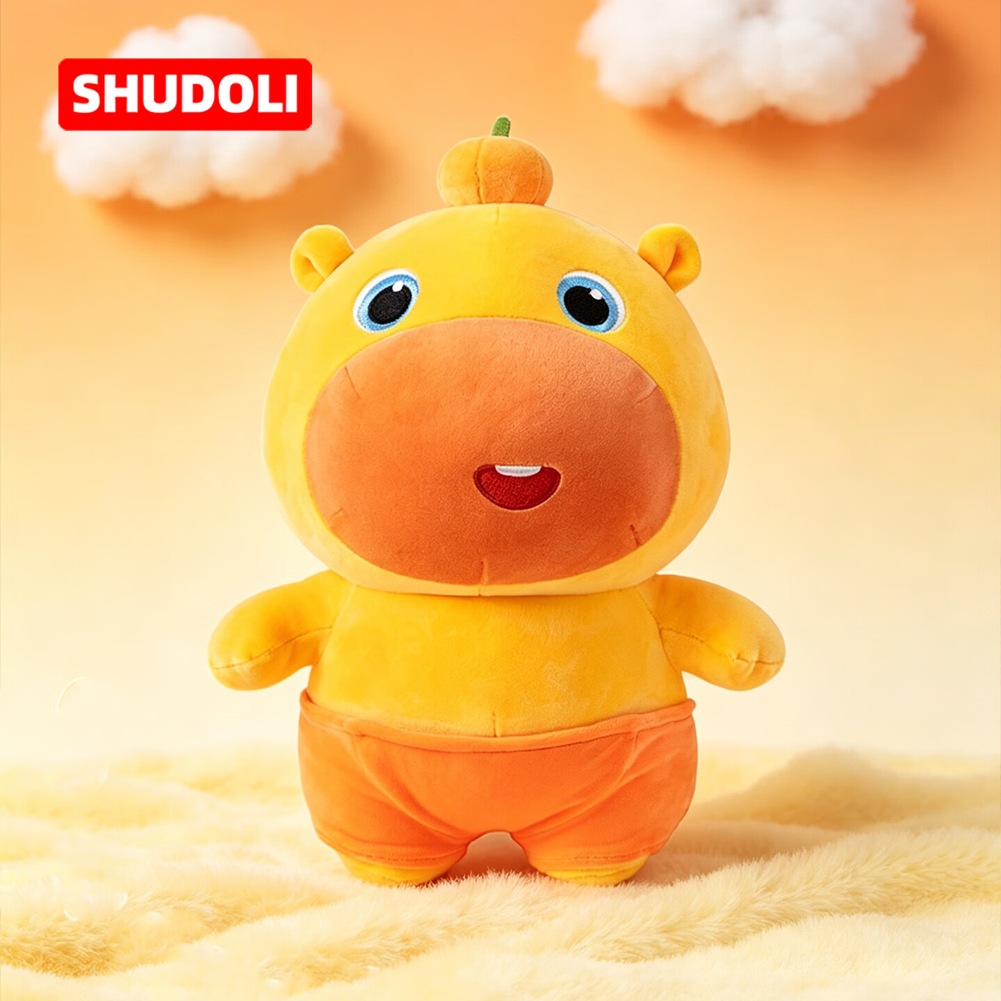 SHUDOLI树洞里水豚噜噜毛绒玩偶公仔玩具大号卡皮巴拉抱枕礼物送女朋友 撇嘴表情 100CM【原装正版带防伪吊牌】 京东折扣/优惠券