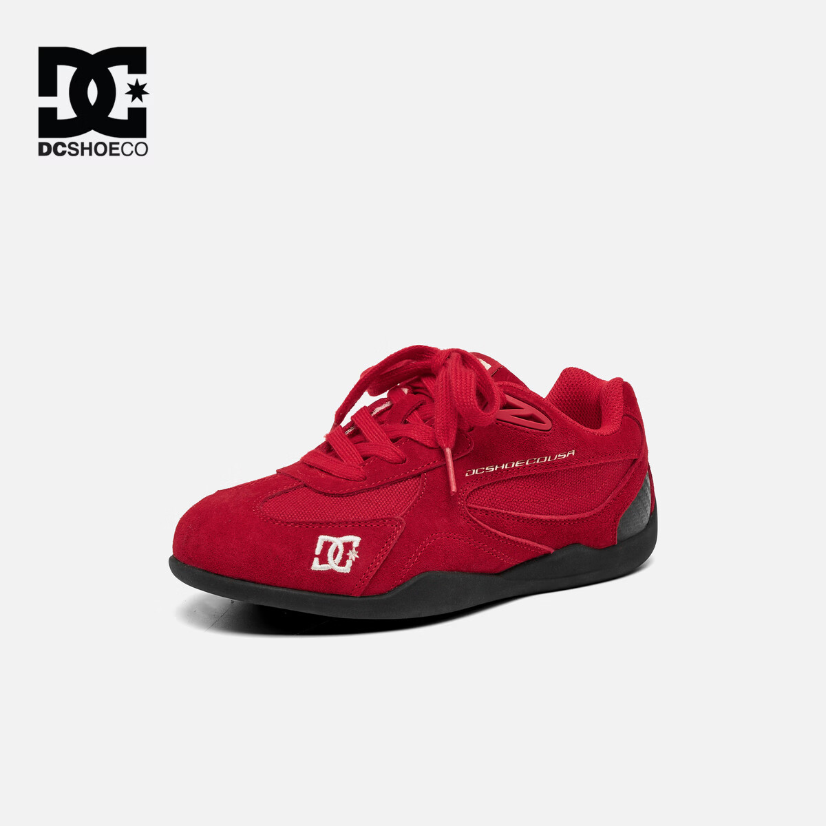 DCSHOES CAS CORSARO童鞋儿童板鞋2026秋季款赛车鞋中大童抽绳运动鞋子04 焰红 37 适合脚长 （229-233mm)