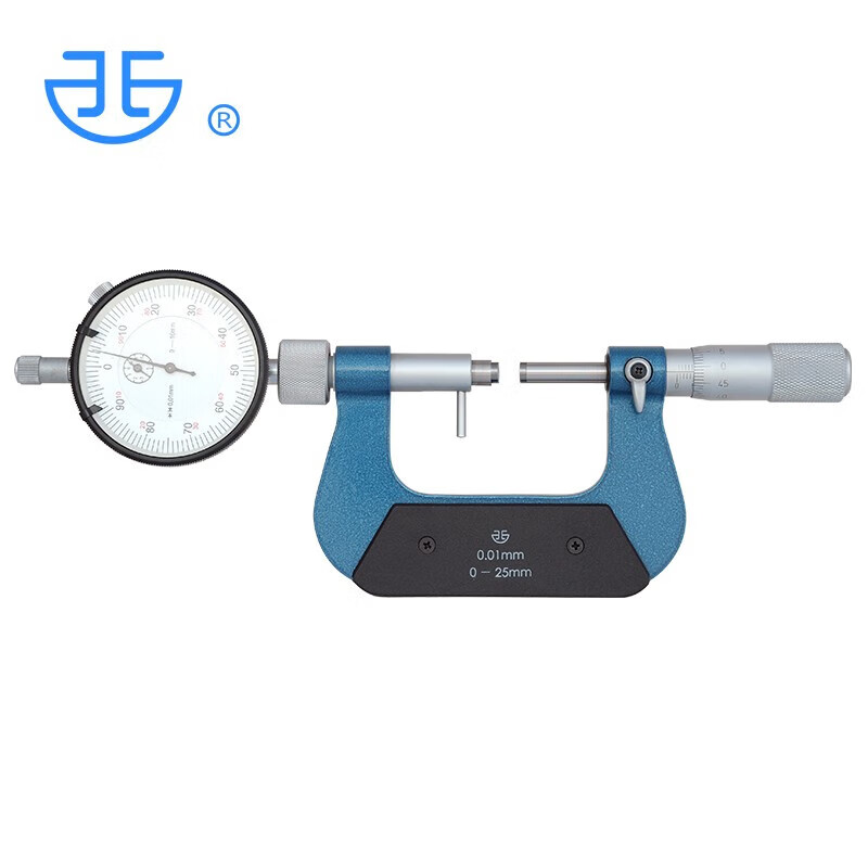 西北青海量具带表千分尺 适用于批量零件的分选检测 测砧移动范围8mm