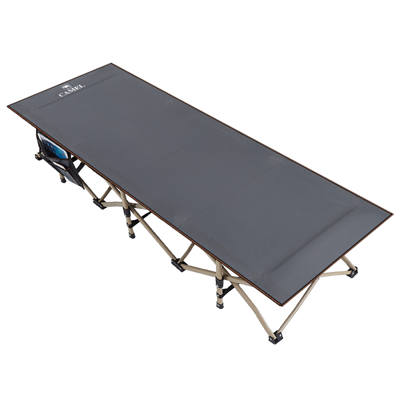 骆驼折叠床单人床午休办公室午睡神器躺椅家用陪护简易便携行军床 升级款:灰色【折叠70CM高】