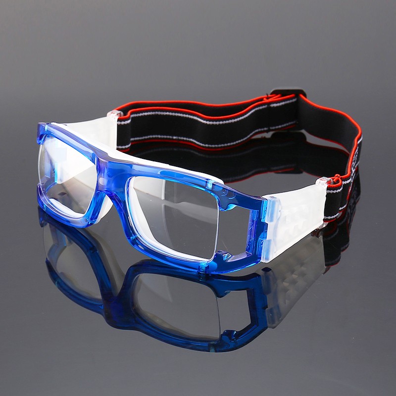 路迪森篮球眼镜运动近视眼镜 男专业打球护眼镜抗摔防撞击眼镜架 配近视足球眼镜框 打羽毛球眼镜女 近视镜（双眼-200）留言颜色