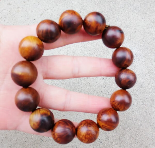 2佛珠子手串手链小叶鼠李木 红色 李木 红色