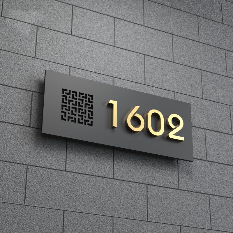 匠友(jiangyou)门牌号定制门牌号码牌家用定做酒店宾馆包厢房间号小区