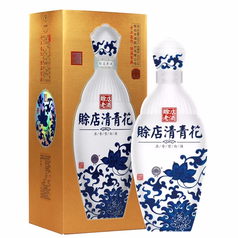 赊店老酒 青花瓷清青花52度500ml浓香型白酒 52度一瓶