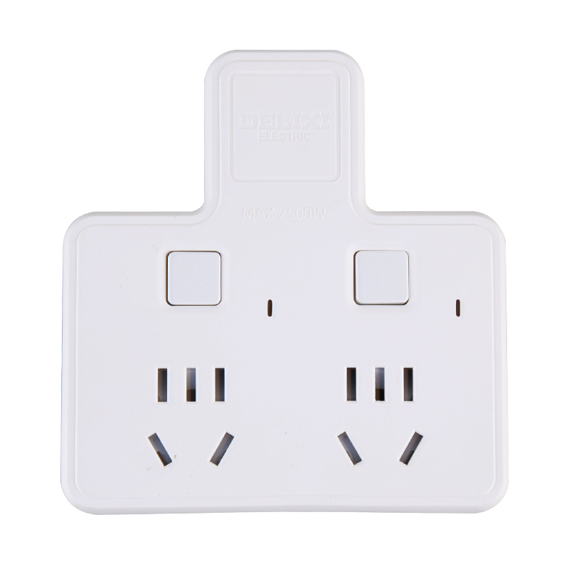 德力西电气 DELIXI ELECTRIC 德力西插座电源转换插头无线排插一转二多功能扩展转换器家用插排