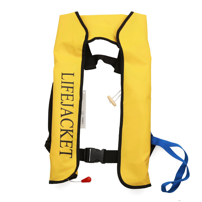 红蓝队长便携式车载自动充气救生衣气胀式手动一拉就充气救生背心遇水