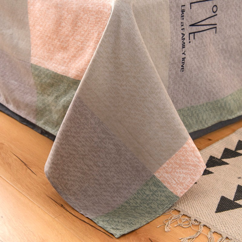 多兰诗(Duolanshi)春秋磨毛四件套 斜纹印花卡通套件被套床单宿舍四季床上四件套 方格日记 2.0米 床单款 /被套200*230 四件套