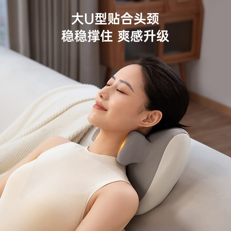 荣泰腰部按摩器靠垫腰背部肩颈椎斜方肌按摩仪全身揉腹仪车载揉捏热敷BK300 新年礼物送男女朋友 荣泰BK300【全身按摩款80%人选】