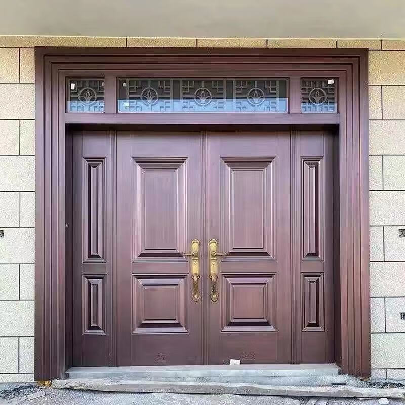 大门农村双开门自建房进户门入户门别墅新款大门双扇门堂屋门四开
