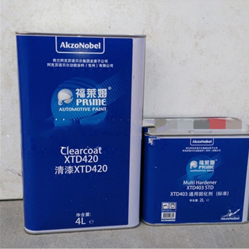 福莱姆汽车漆 荷兰新劲 xtd420清漆配油漆xtd403固化剂套装