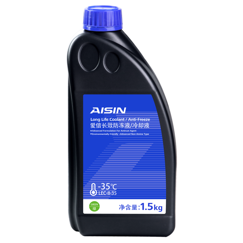 爱信防冻液/发动机冷却液 不冻液水箱宝防沸防腐蚀四季通用汽车 1.5kg -35℃ 绿色 防冻液