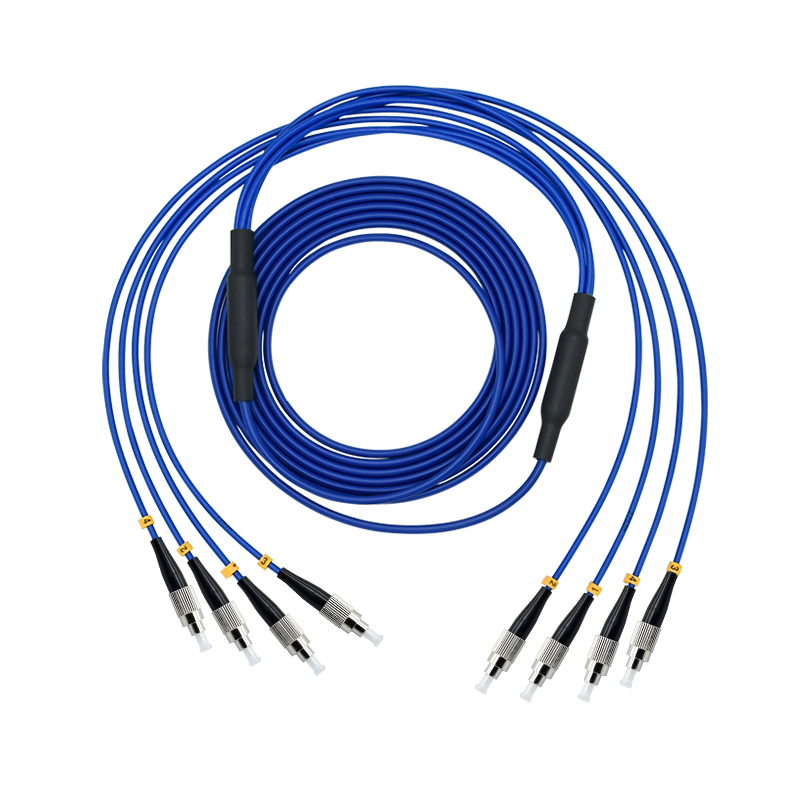 矿用防爆阻燃铠装光纤跳线 单模4芯fc-fc sc-sc 凯甲尾缆光纤线 9mm