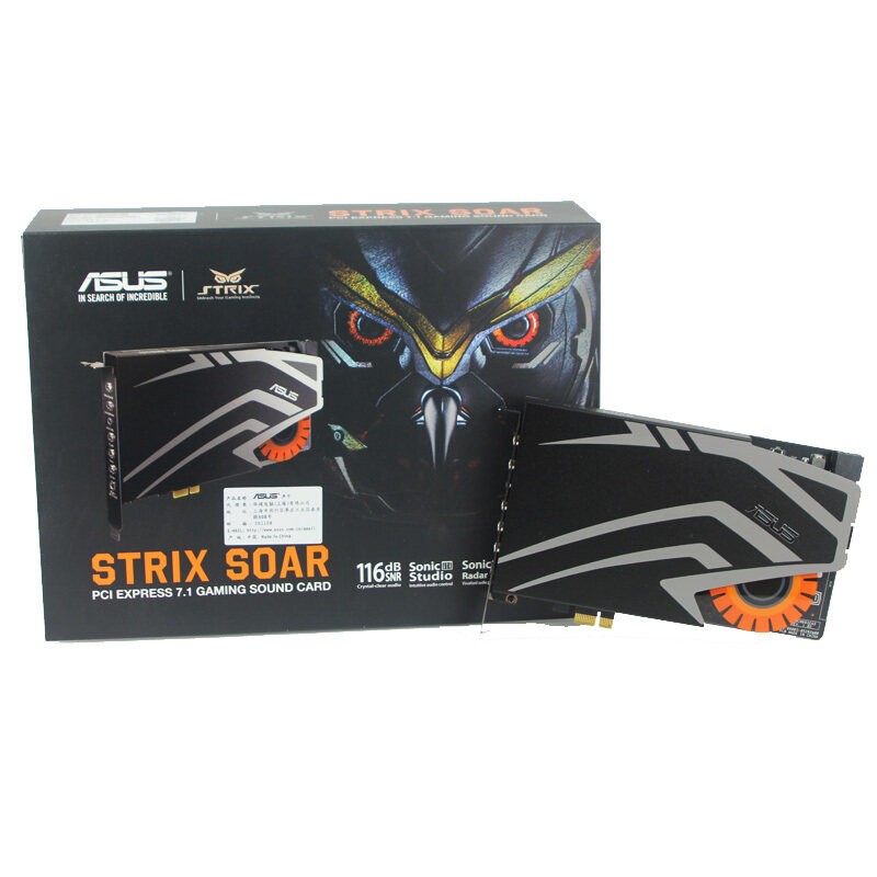 华硕（ASUS） 猛禽STRIX SOAR 战枭版 7.1声道电脑PCI-E游戏声卡 声卡内置
