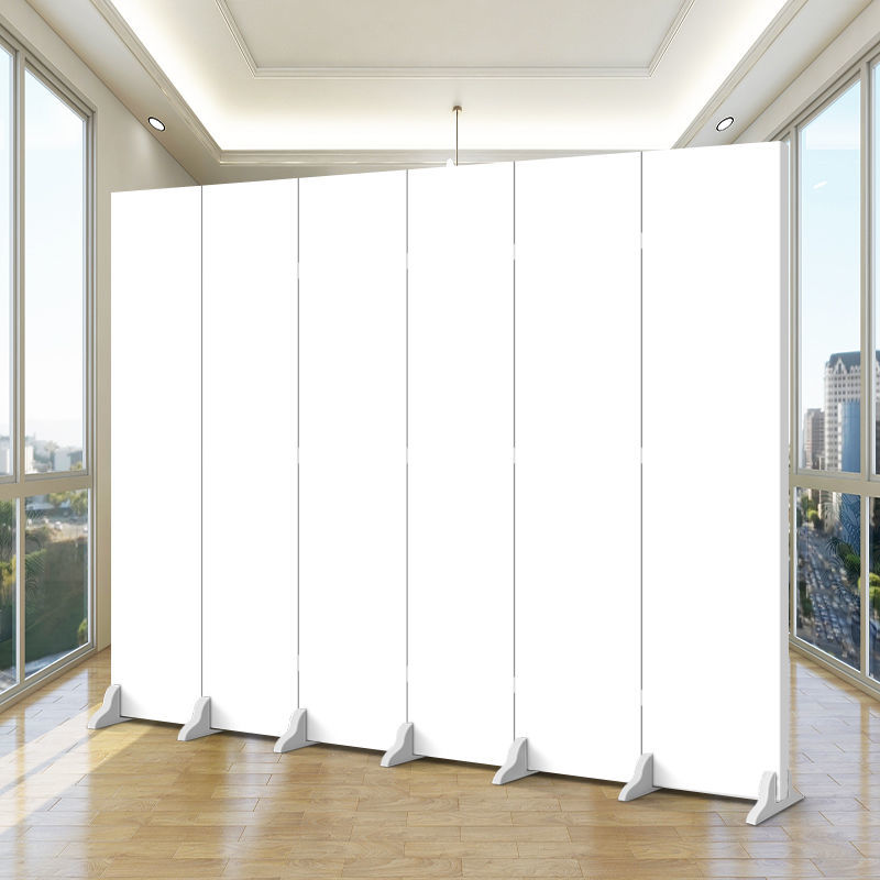 扑哩扑剌隔墙板自己安装白色隔断客厅背景墙现代简约折叠移动定做公司