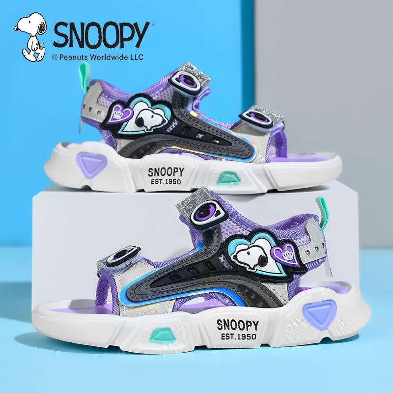 SNOOPY史努比童鞋夏季新款女童运动凉鞋儿童沙滩鞋 紫色 35码内长约210mm怎么样,好用不?