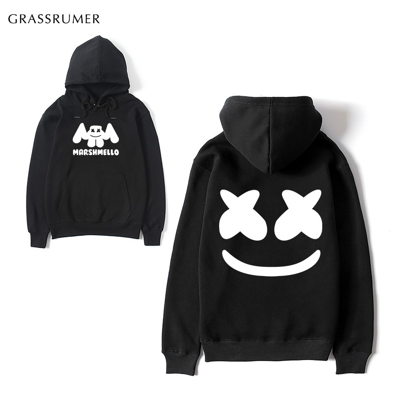 秋冬潮流dj卫衣男连帽marshello同款外套宽松潮学生情侣电音衣服 a款