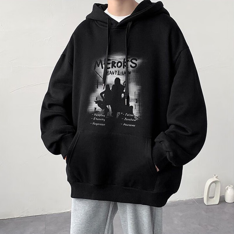 nasa about纯棉春秋款连帽卫衣男冬季加绒美式街头潮牌oversize休闲