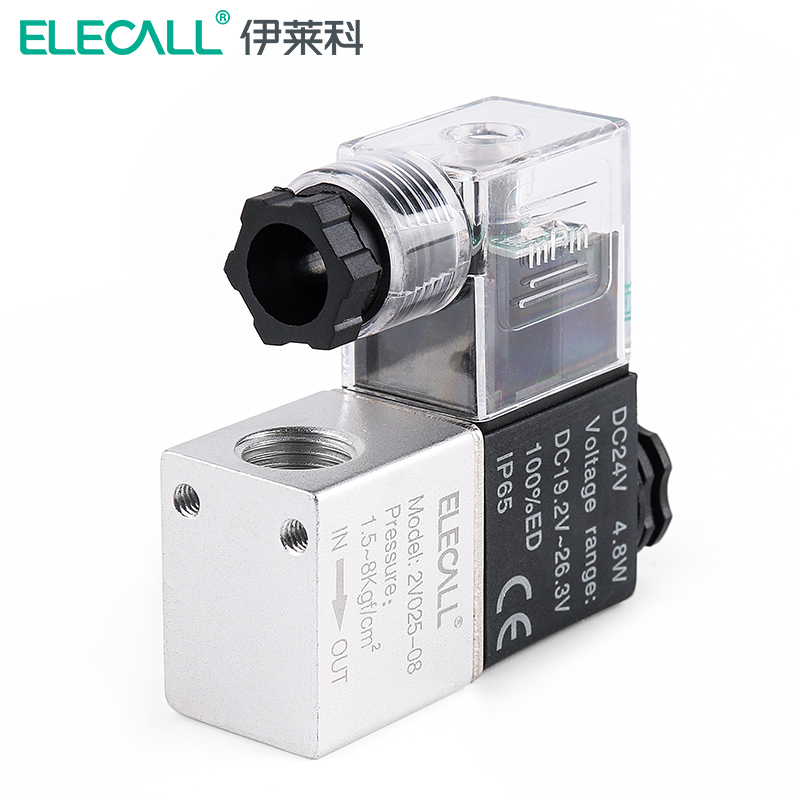 伊莱科(elecall) 气动电磁阀气体控制阀气阀换向阀两位两通气动元件 2