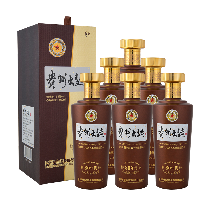 MOUTAI ę́ ������80��� 53�� ������ 500ml 6ƿ 880.13Ԫ(����ȯ)